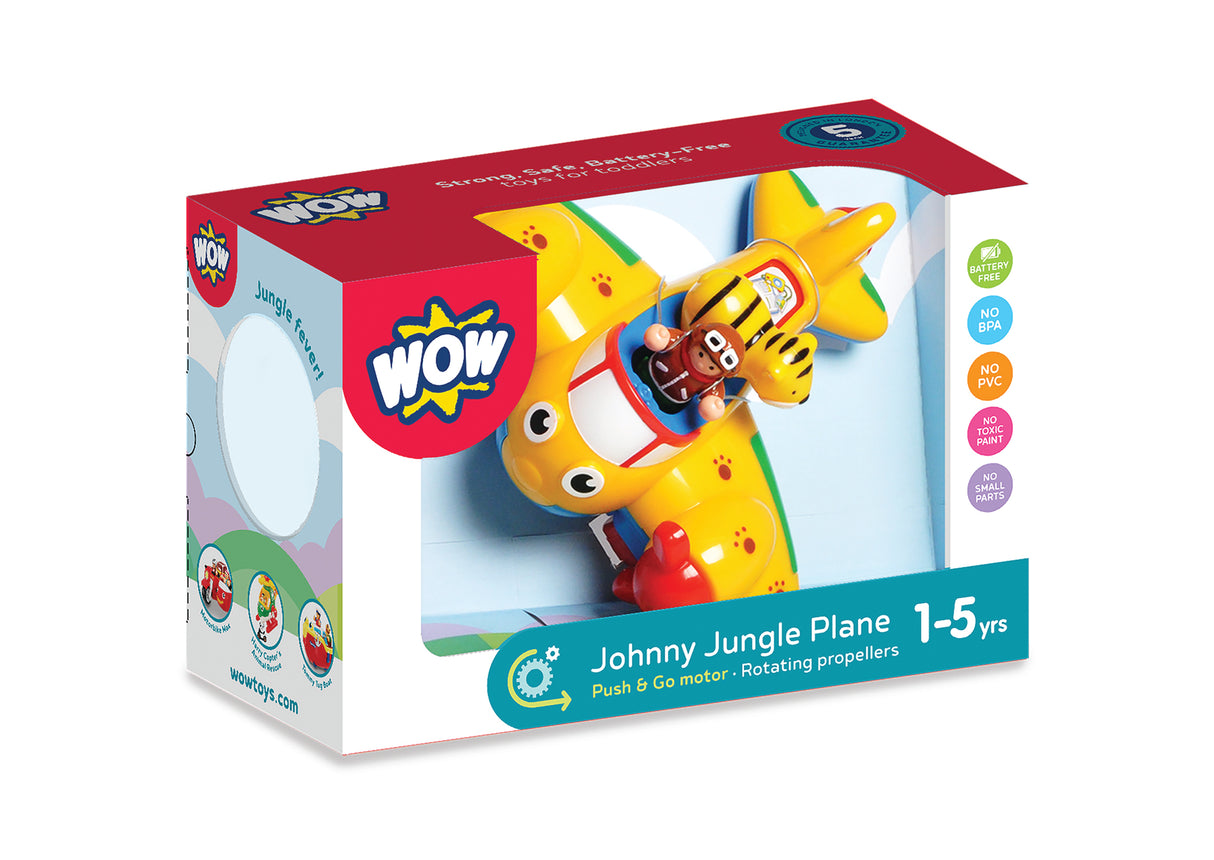 WOW Johnny Jungle Plane (3 Piece Play Set) Ages 1+