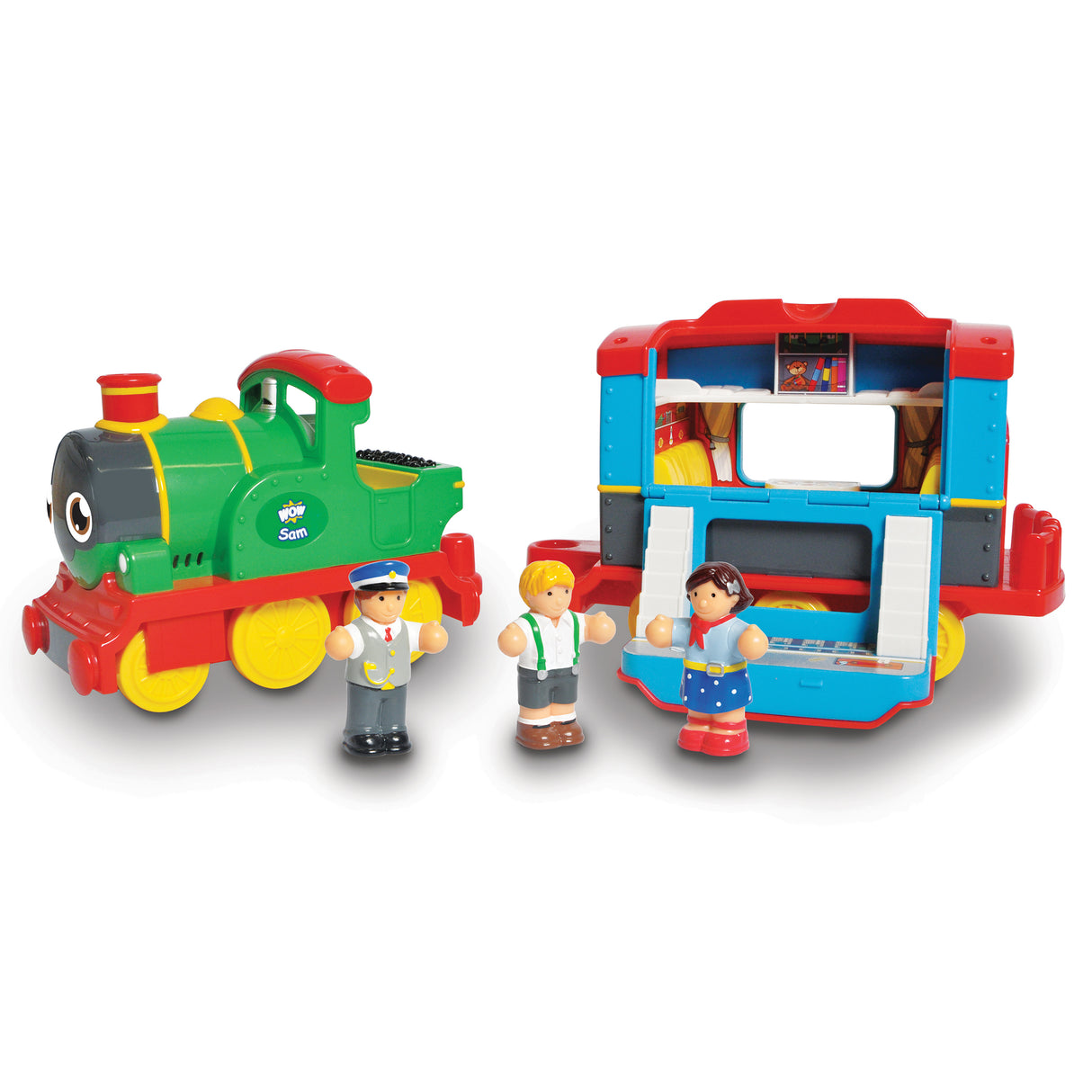 WOW Sam the Steam Train (5 Piece Play Set) Ages 1+