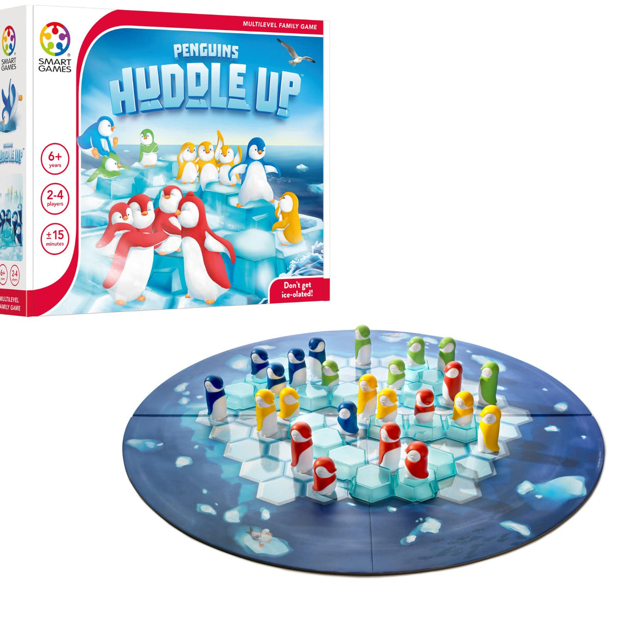 Penguins Huddle Up! Family Game for 2-4 Players Ages 6+