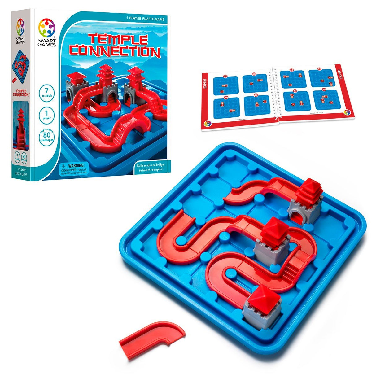 Temple Connection Path Building Puzzle Game for Ages 7+