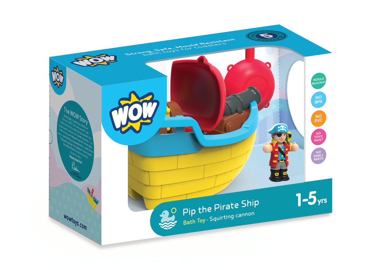 WOW Pip The Pirate Ship Bath ToyAges 1+