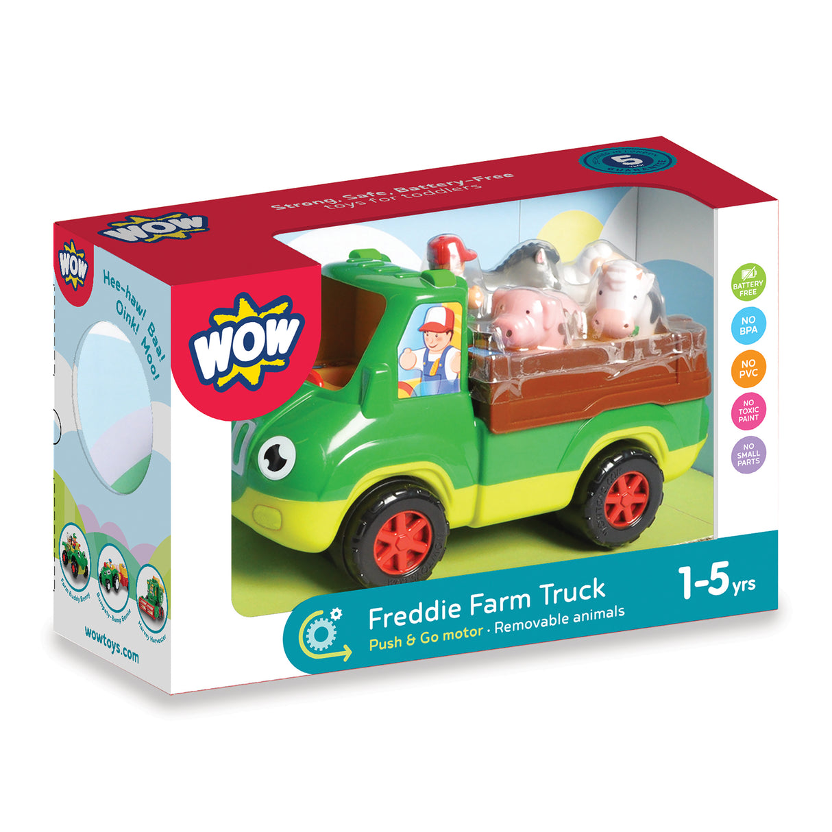 WOW Freddie Farm Truck (6 Piece Play Set) Ages 1+