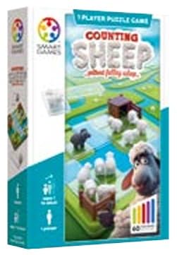 Counting Sheep (Without Falling Asleep!) - A Travel-Friendly Logic Game with 60 Challenges for Ages 7 - Adult
