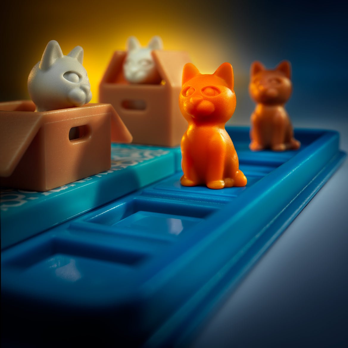 Cats and Boxes Travel Game with 60 Challenges for Ages 7+