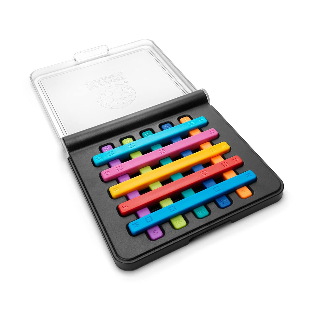 IQ Stixx – Compact Stacking Brain Teaser Puzzle with 120 Challenges | Travel Logic Game Ages 7+