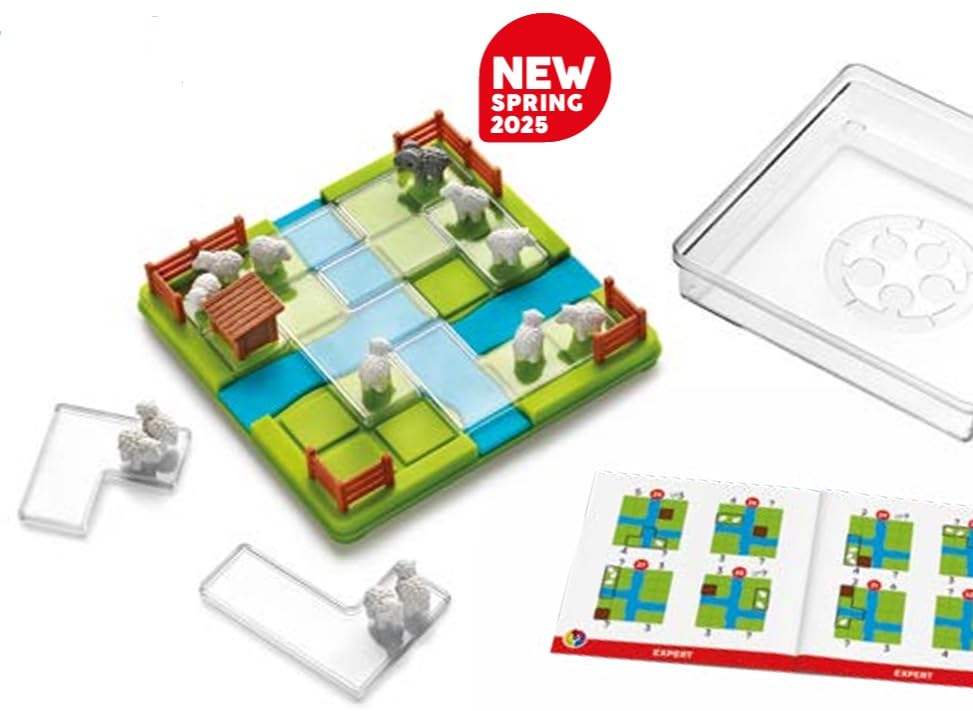 Counting Sheep Travel Logic Game with 60 Challenges for Ages 7 - Adult