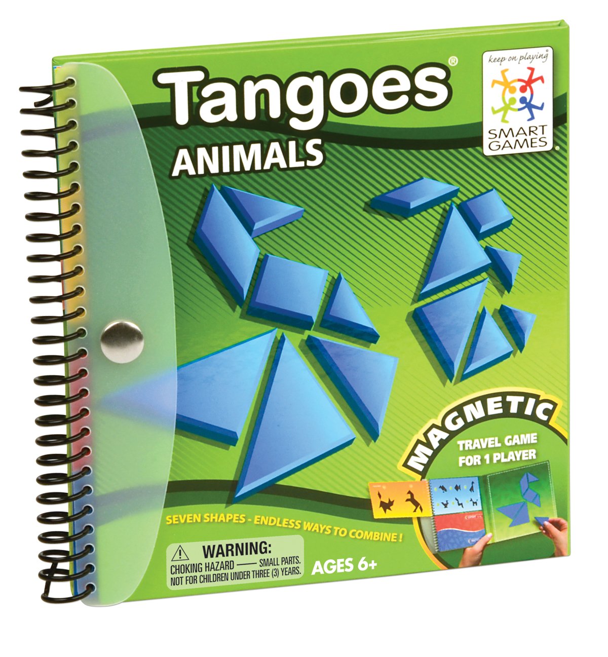 Tangoes Animals Magnetic Tangram Fun Math Travel Game for Ages 6+