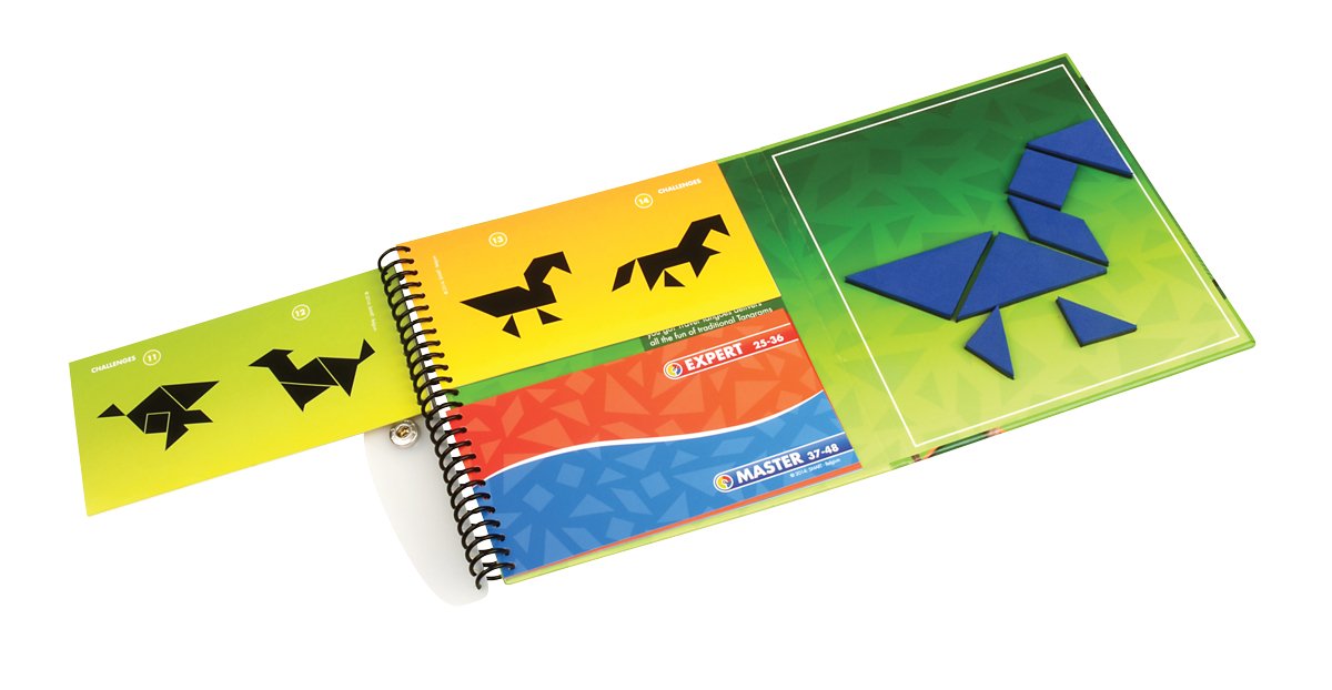Tangoes Animals Magnetic Tangram Fun Math Travel Game for Ages 6+