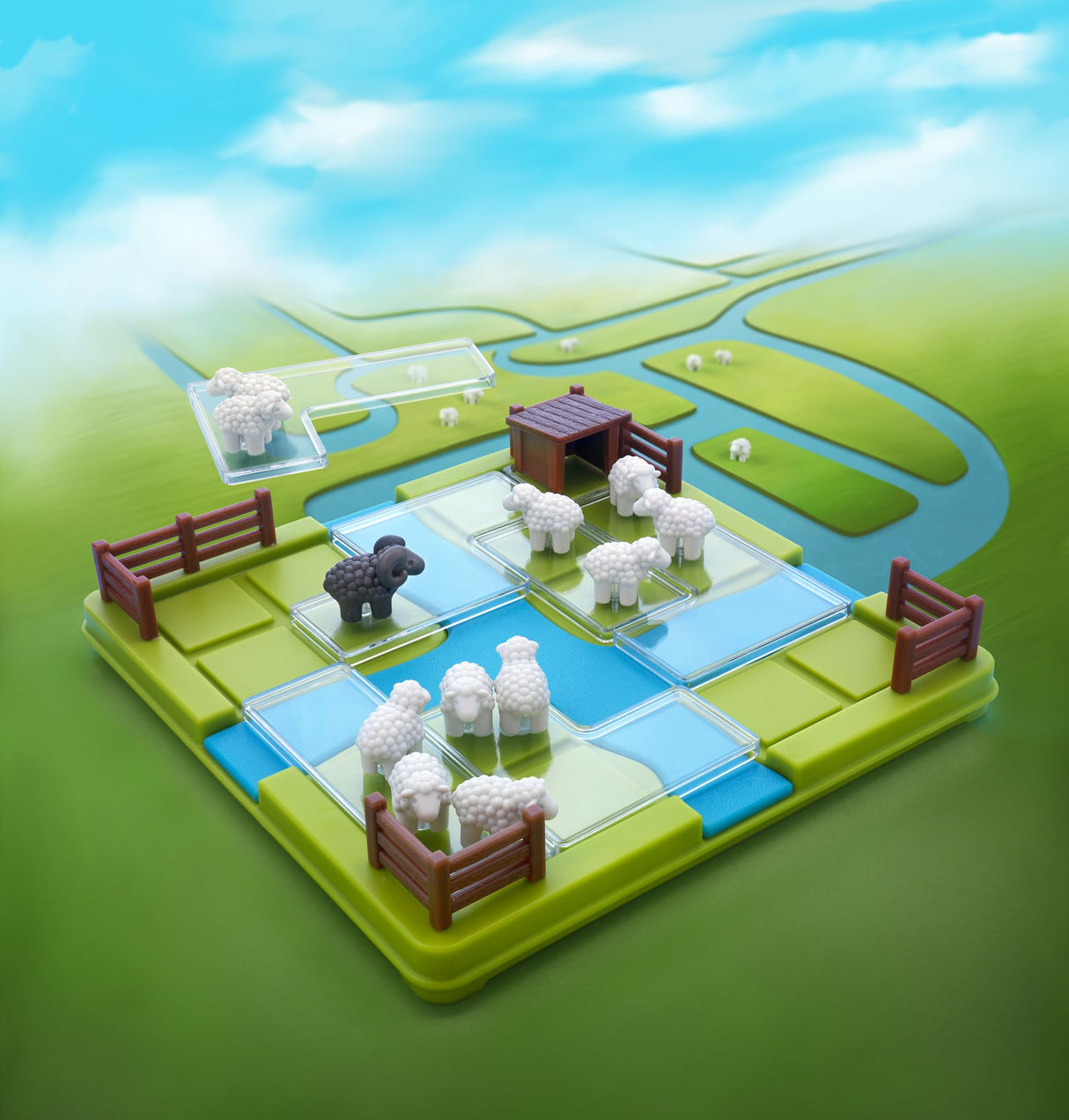 Counting Sheep Travel Logic Game with 60 Challenges for Ages 7 - Adult