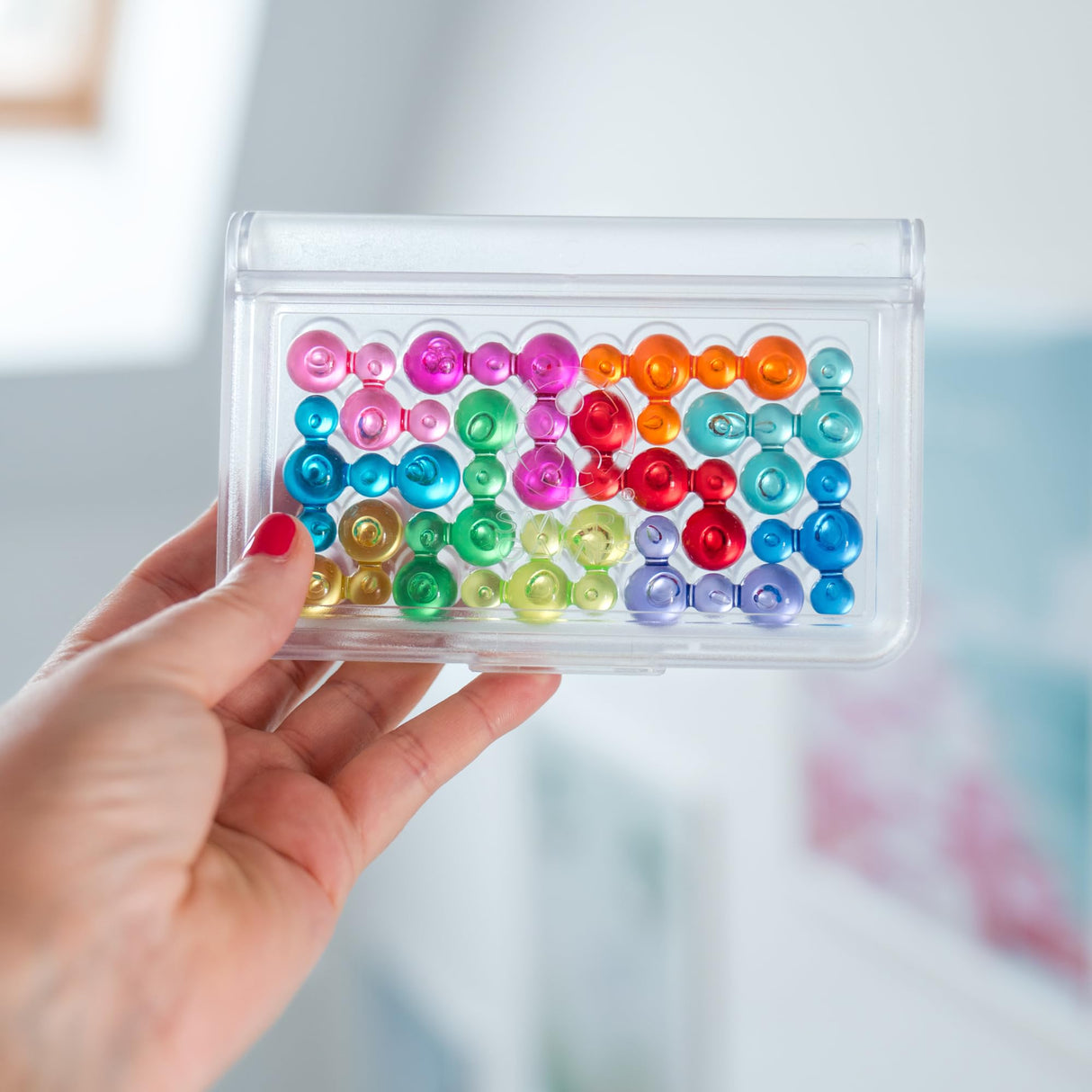 IQ Bubbles - A Colorful Logic Travel Game with 120 Challenges for Ages 7 - Adult