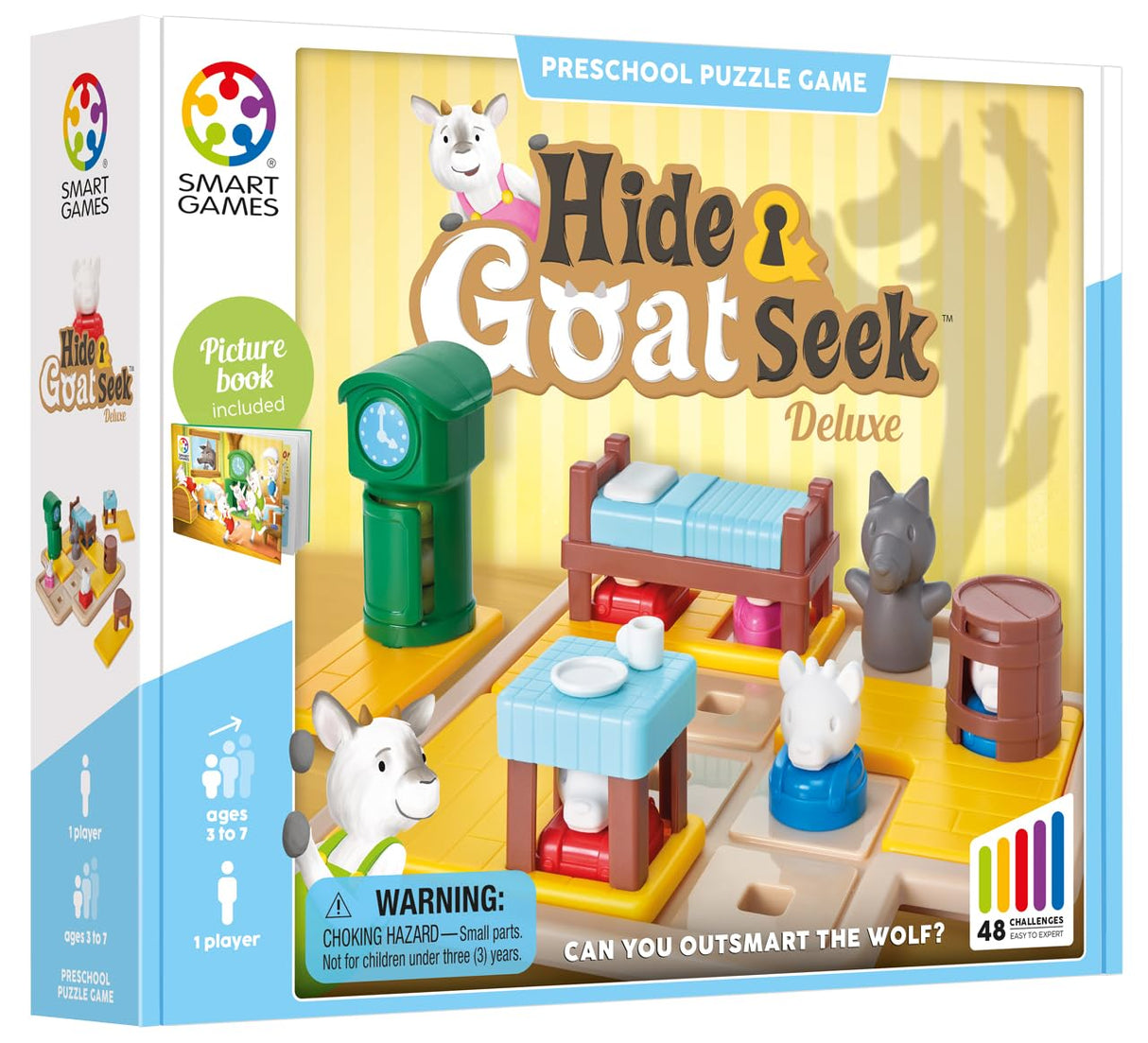Hide and Goat Seek - A Preschool Puzzle Game for Ages 3-7 Featuring 48 Challenged and a Bonus Picture Book