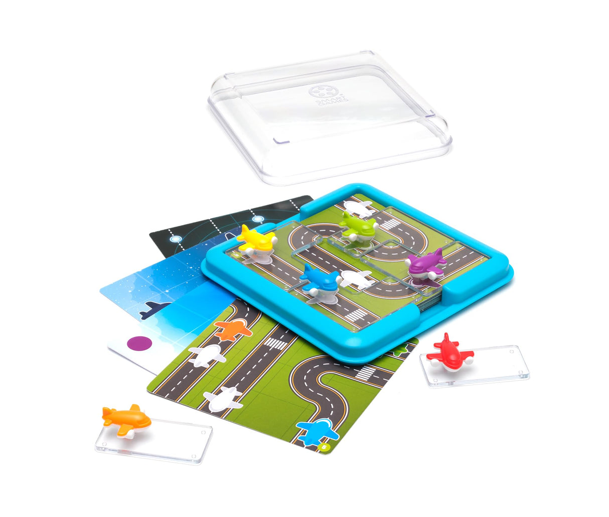SmartGames Take Off — Aviation Logic Puzzle that Builds Planning & Spatial Reasoning | 60 Challenges | Ages 5 to Adult | Compact Travel Game