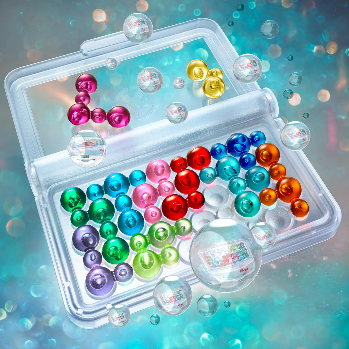 IQ Bubbles - A Colorful Logic Travel Game with 120 Challenges for Ages 7 - Adult