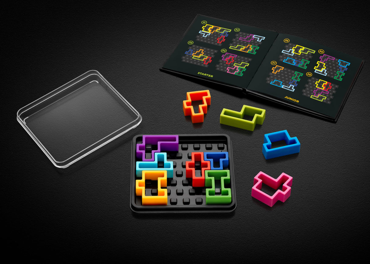 SmartGames IQ Deluxe: Square - 120 Challenges Featuring a Deluxe Travel Case for Ages 14 - Adult