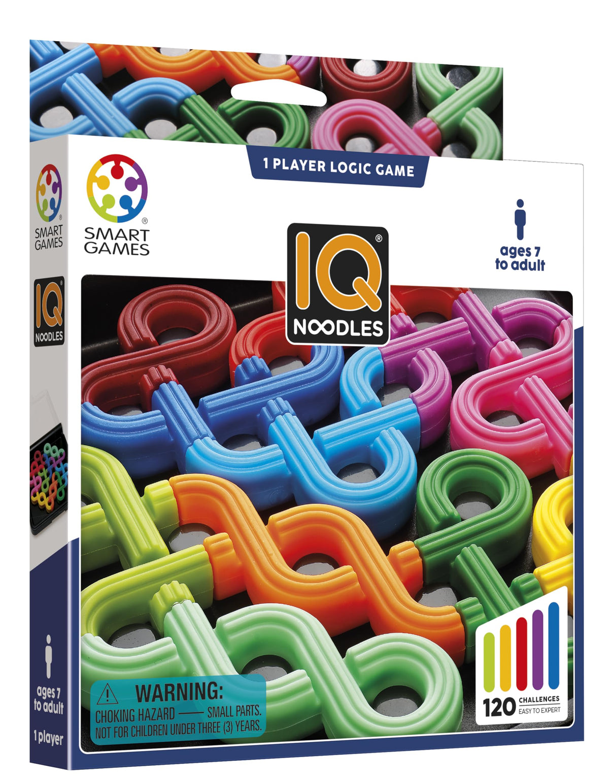 IQ Noodles - A Travel Friendly Logic Puzzle for Ages 7 - Adult with 120 Challenges and 2 Play Modes!
