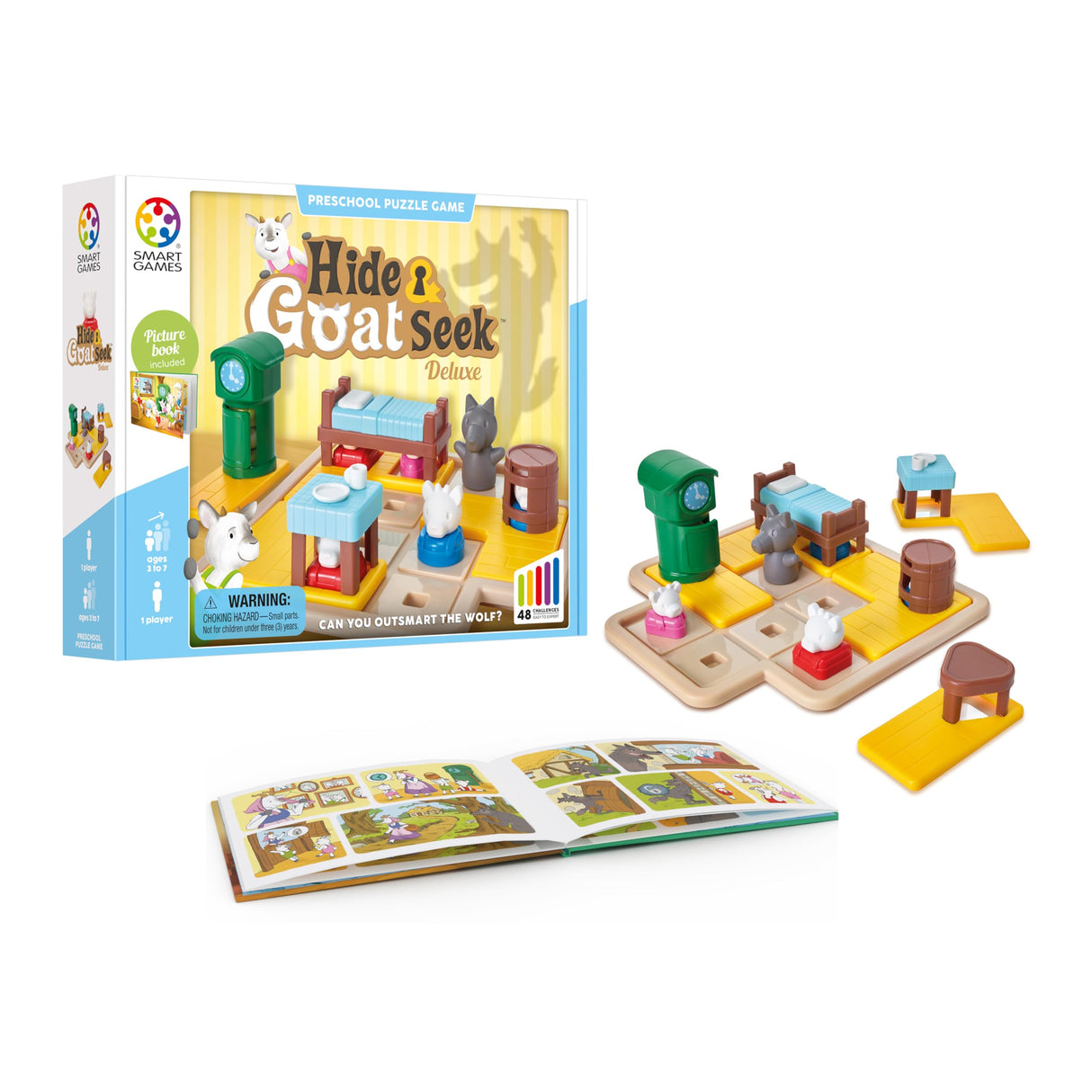 Hide and Goat Seek - A Preschool Puzzle Game for Ages 3-7 Featuring 48 Challenged and a Bonus Picture Book