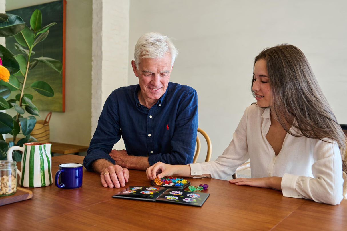 SmartGames IQ Deluxe: Pentagon - Featuring 120 Challenges in a Deluxe Travel Case for Ages 14 - Adult