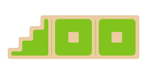 Camelot Jr. - Green Block - Replacement Part ONLY