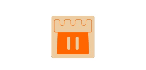 Camelot Jr. - Orange Block - Replacement Part ONLY