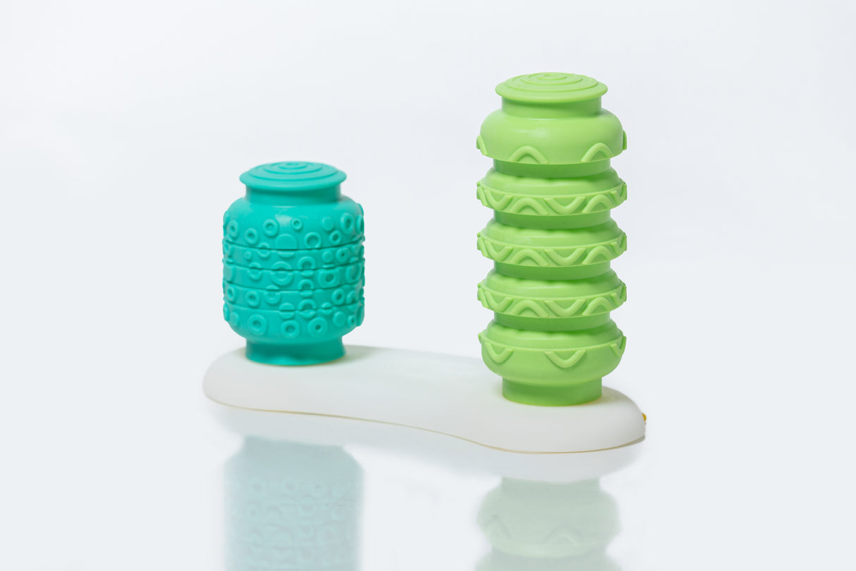 Krumples BOP & POP – Sensory Silicone Baby Toy for Ages 6 Months+ | Food-Grade Silicone | Develops Motor Skills | Squish, Push & Pop Fun