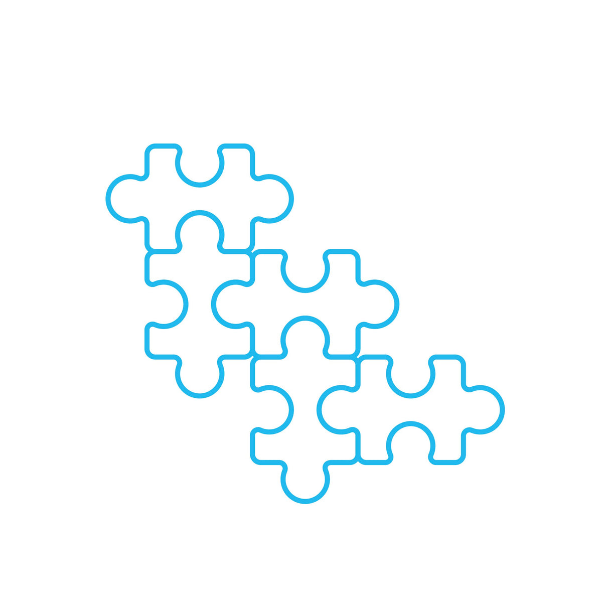 IQ Jigsaw - Light Blue - Replacement Part ONLY