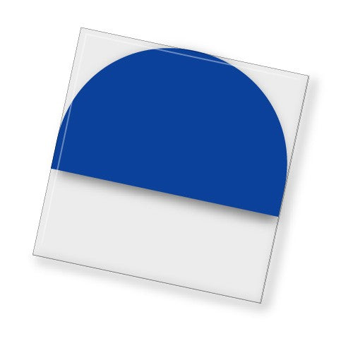 Color Code - Dark Blue Semi-Circle Tile - Replacement Part ONLY