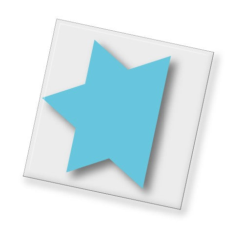 Color Code - Teal Half Star Tile - Replacement Part ONLY