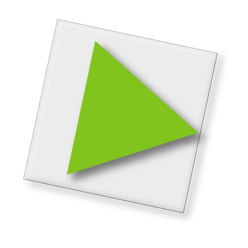 Color Code - Light Green Triangle Tile - Replacement Part ONLY