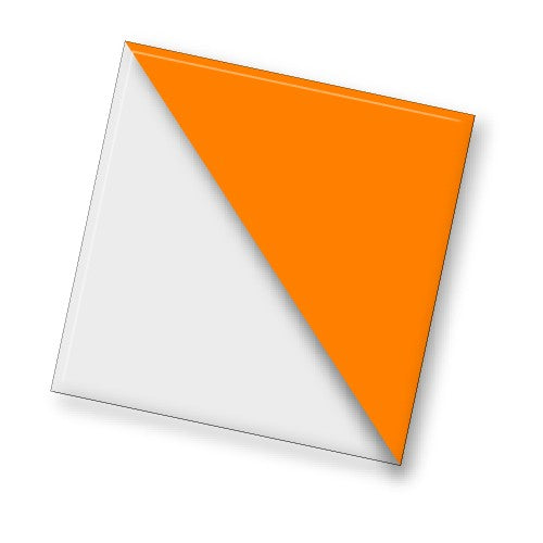 Color Code - Orange Triangle Tile - Replacement Part ONLY