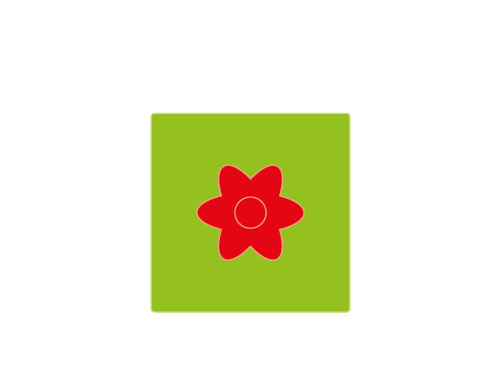 Squirrels Go Nuts! - Red Flower - Replacement Part ONLY