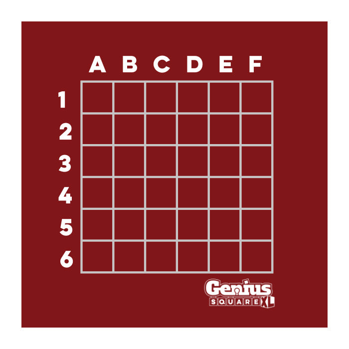 Genius Square - Burgundy Game Board - Replacement Part ONLY