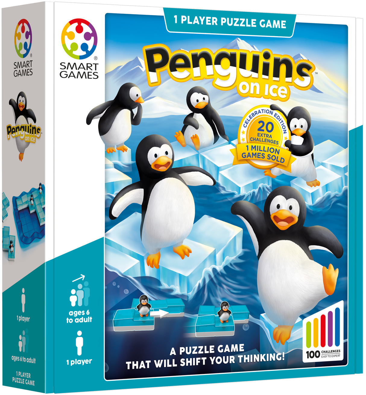 Penguins on Ice 3D Shifting Puzzle Game for Ages 6+