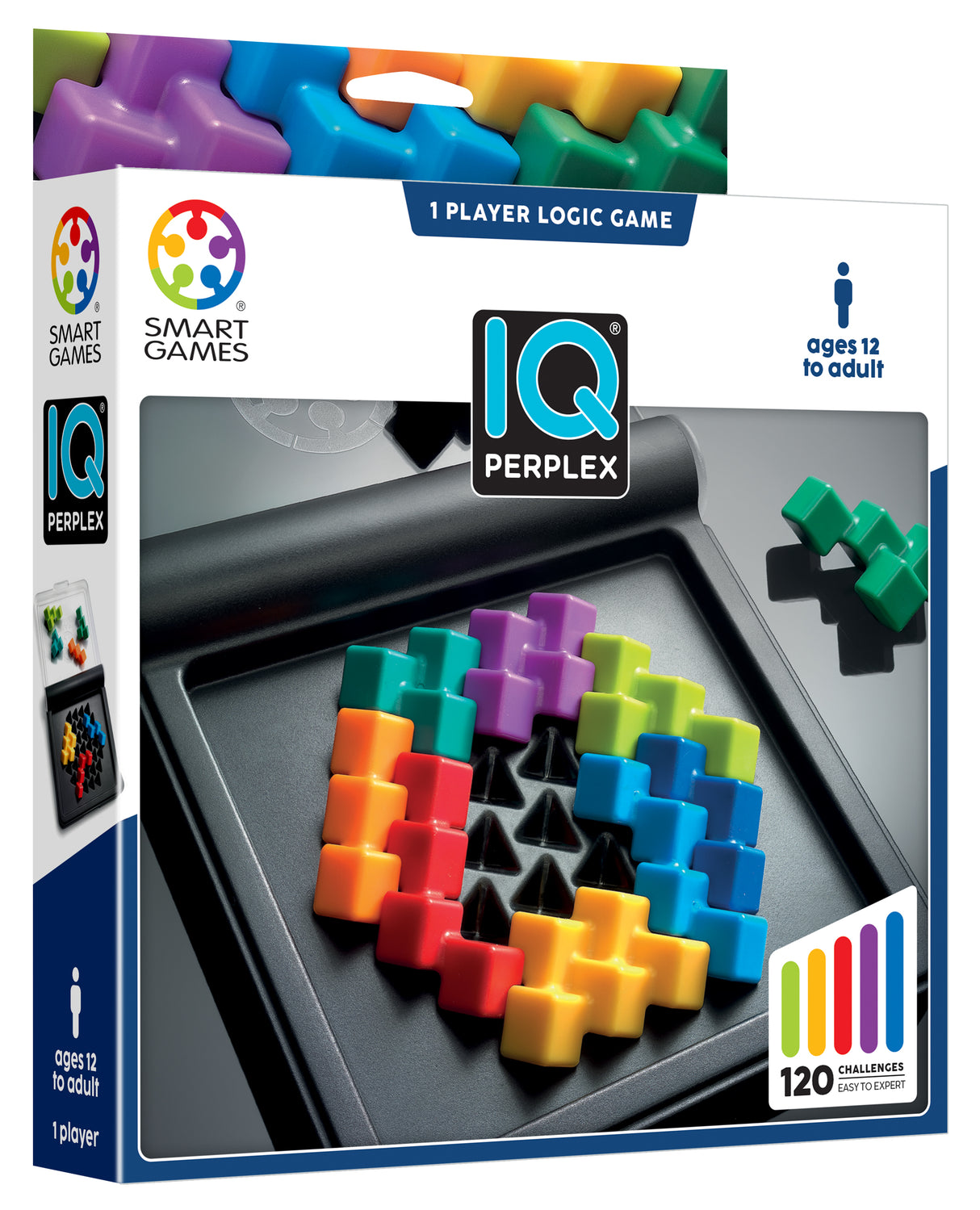 IQ Perplex – Multi-Level Brain Teaser Puzzle with 120 Challenges | Travel Logic Game Ages 12+