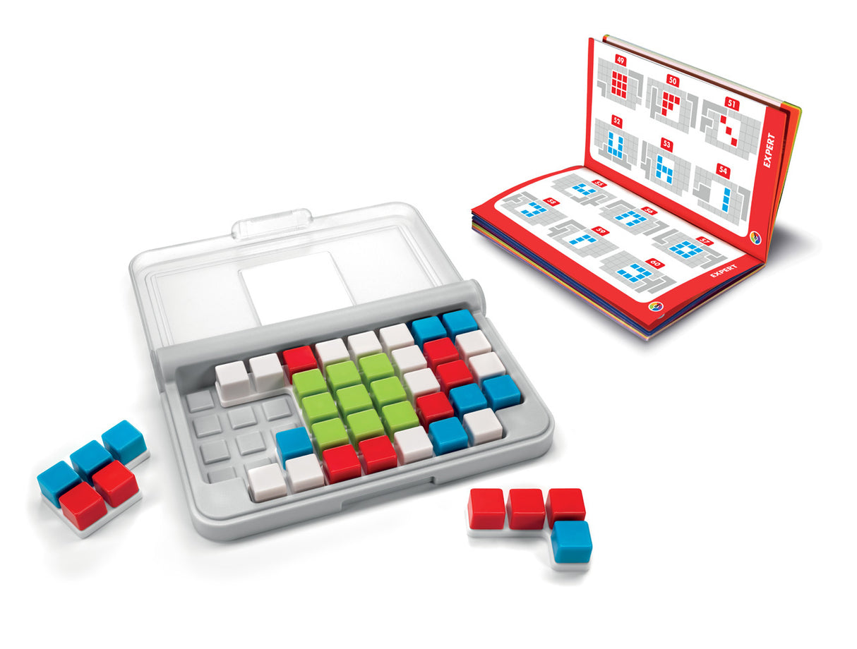 SmartGames IQ Focus Cognitive Skill-Building Travel Game with Portable Case featuring 120 Challenges for Ages 8+