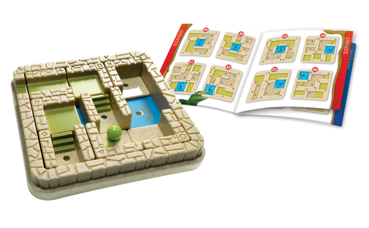 Temple Trap Sliding Puzzle Travel Game 60 Challenges Ages 7+