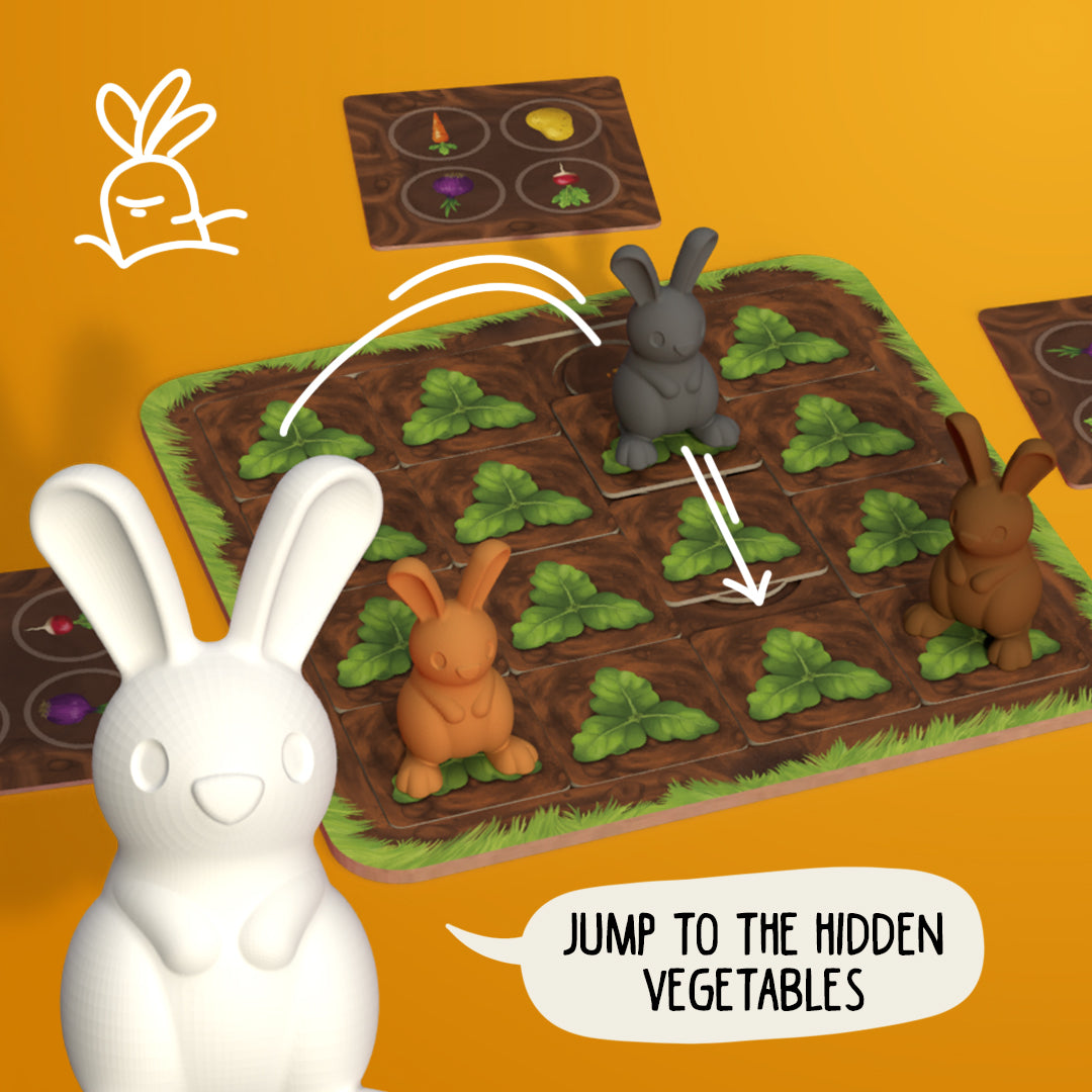 Grabbit Memory Game for 2-4 Players Ages 4+