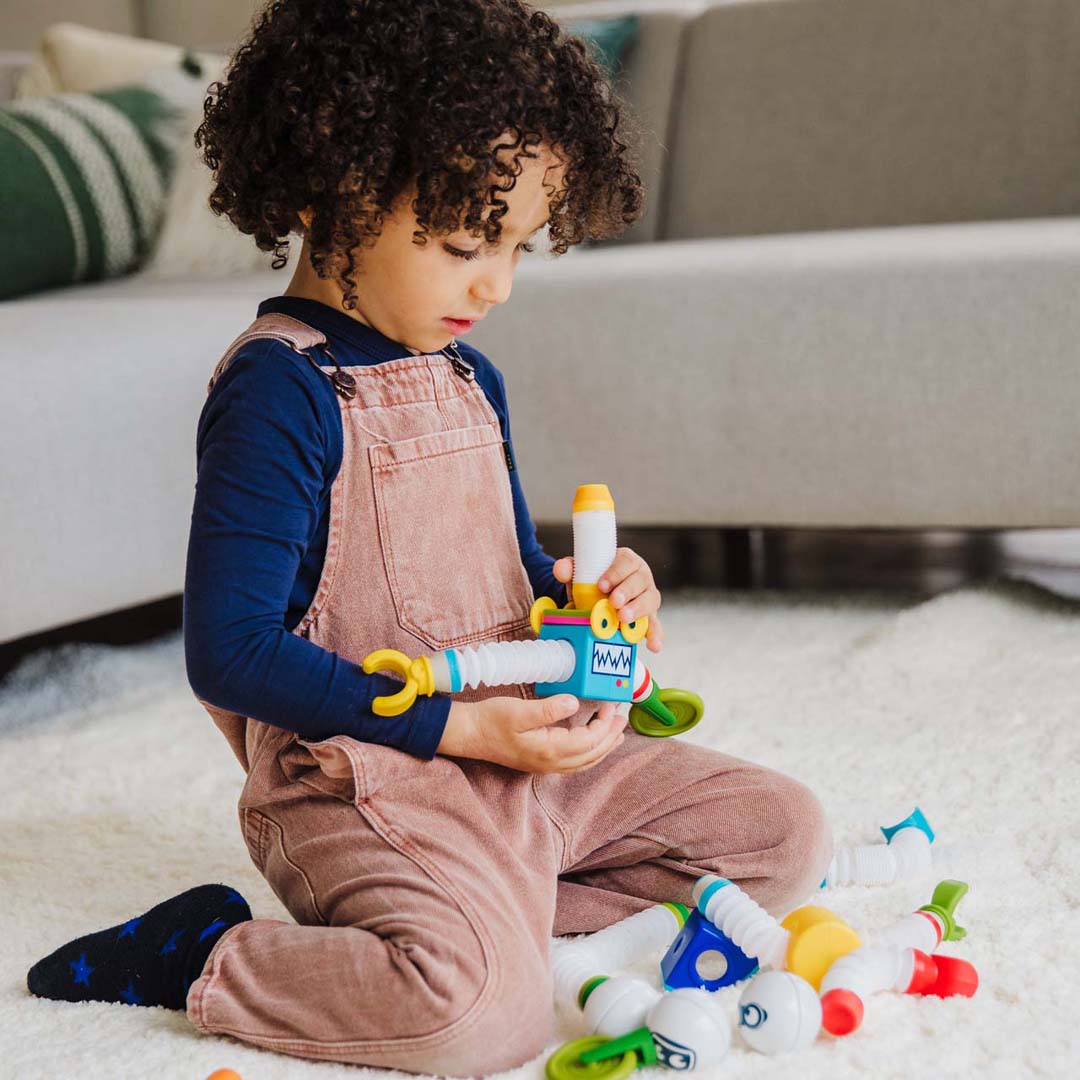 SmartMax RoboFlex Plus – Magnetic Robot Building Set with Flexible Parts | STEM Construction Toy Ages 3+