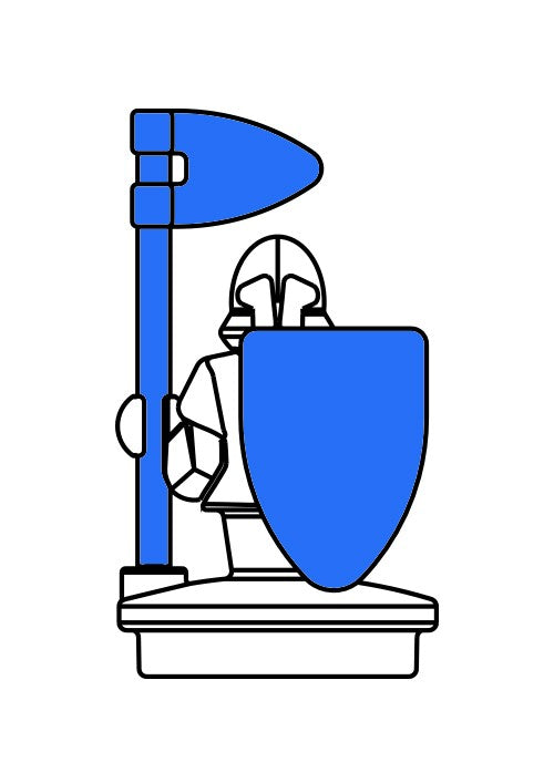 Walls & Warriors - Blue Knight - Replacement Part ONLY