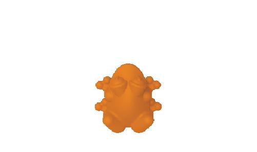 Froggit - Small Orange Frog - Replacement Part ONLY