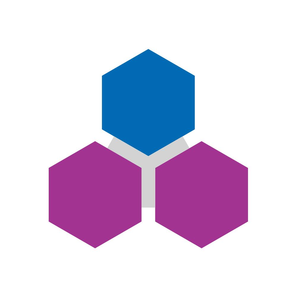 Genius Gems - Purple Blue 3 Piece - Replacement Part ONLY