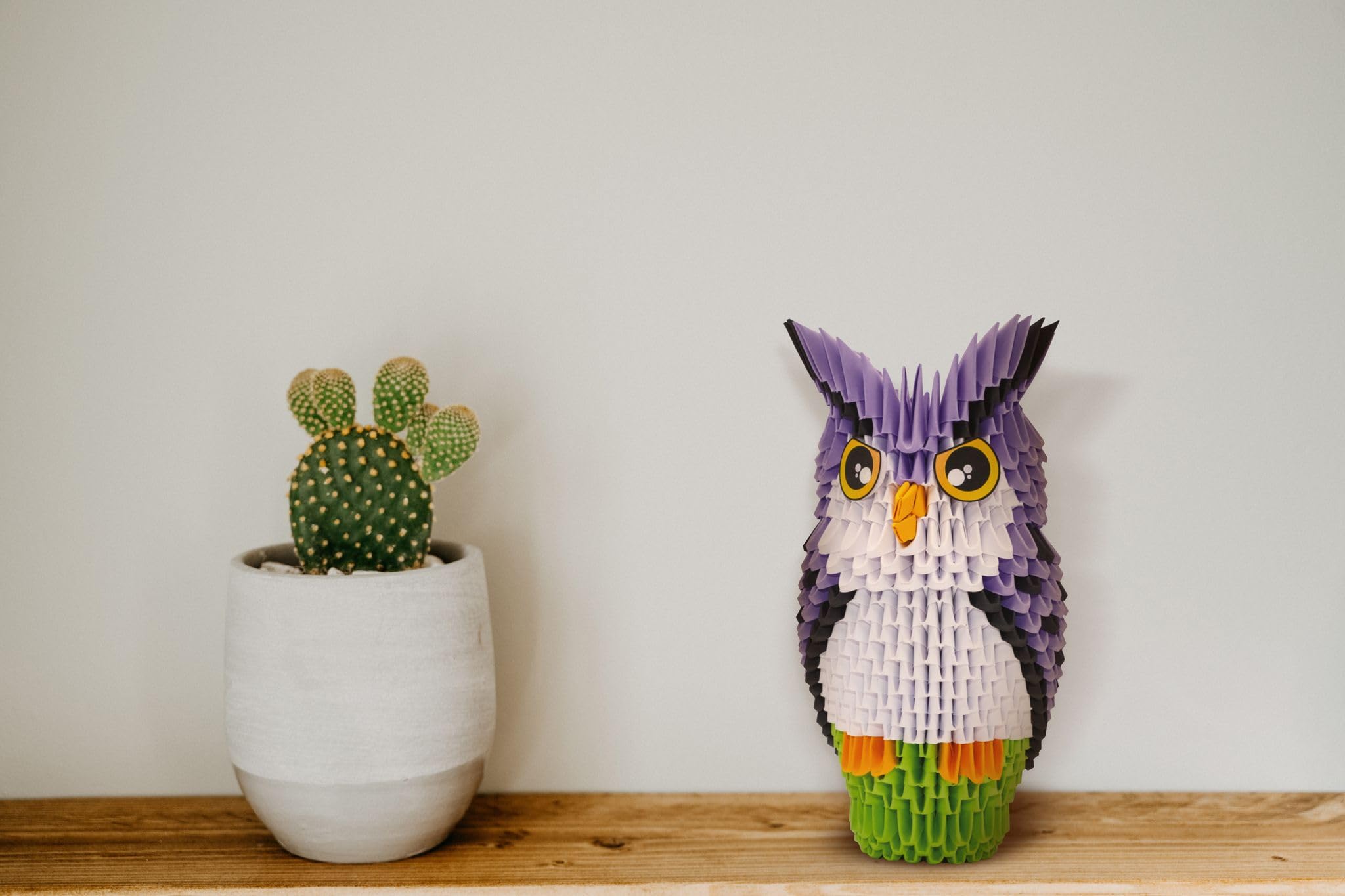 Creagami Owl Origami Set - Large (657-piece) 3D Modular