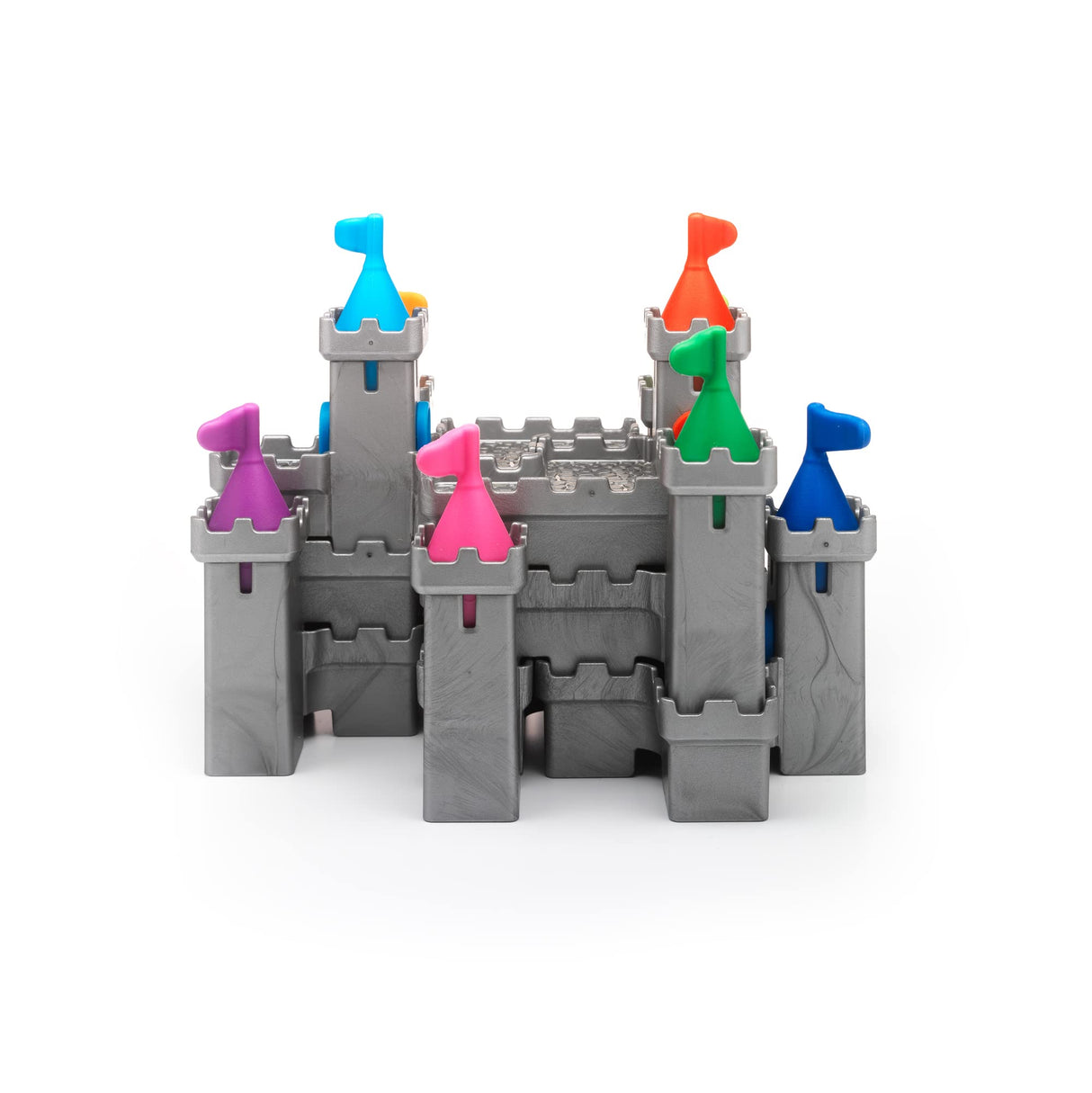 Tower Stacks Castle Building Game with 80 Challenges for Ages 8-Adult