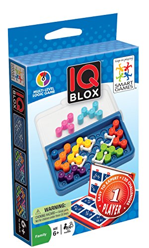 IQ Blox Portable Travel Game with 120 Challenges for Ages 6+