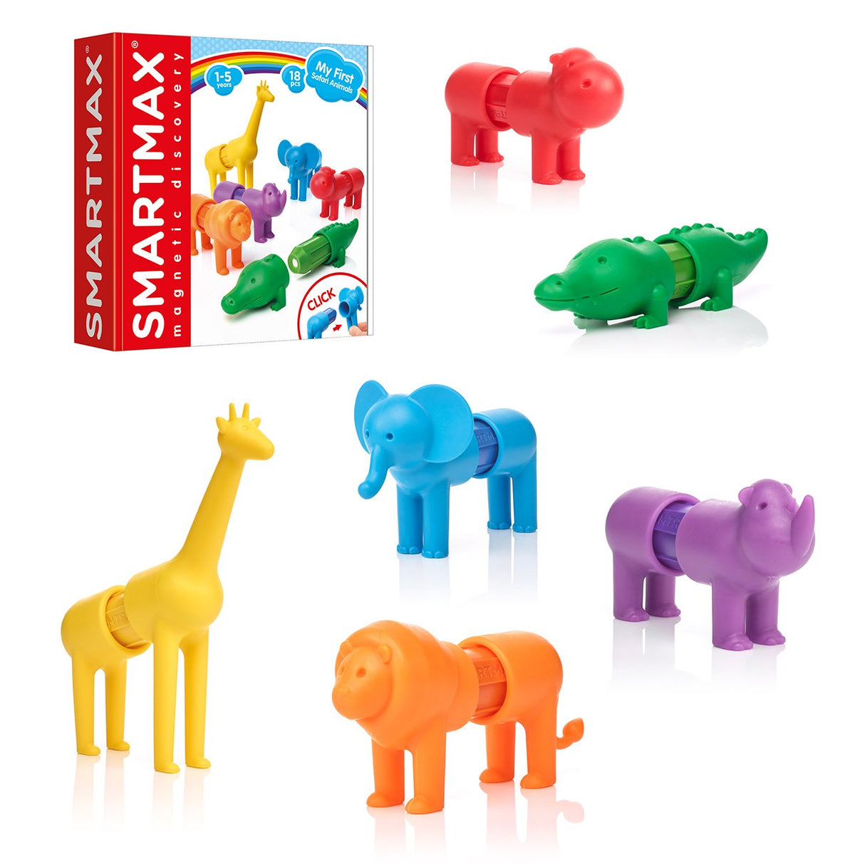 My First Safari Animals STEM Magnetic Discovery Set for Kids Ages 1 to 5