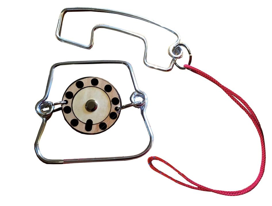 Constantin Metal Telephone Puzzle Brainteaser from Recent Toys - Untangle The Phone Fun for Ages 14+