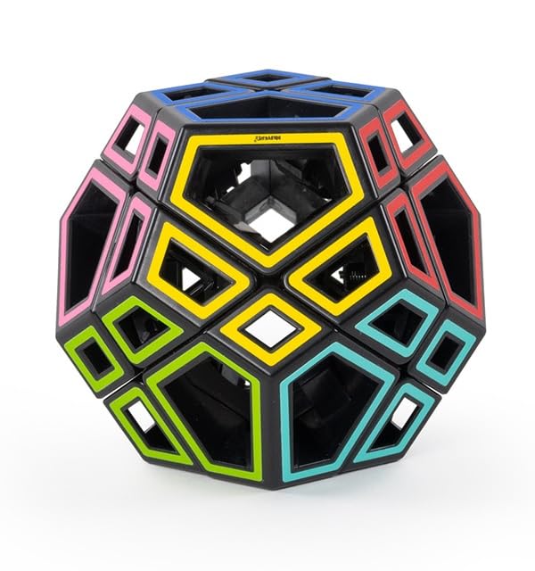 Meffert's Hollow Skewb Ultimate - The Original Transparent 12-Faced Brainteaser Puzzle from Recent Toys - Travel-Friendly Fun for Ages 9+