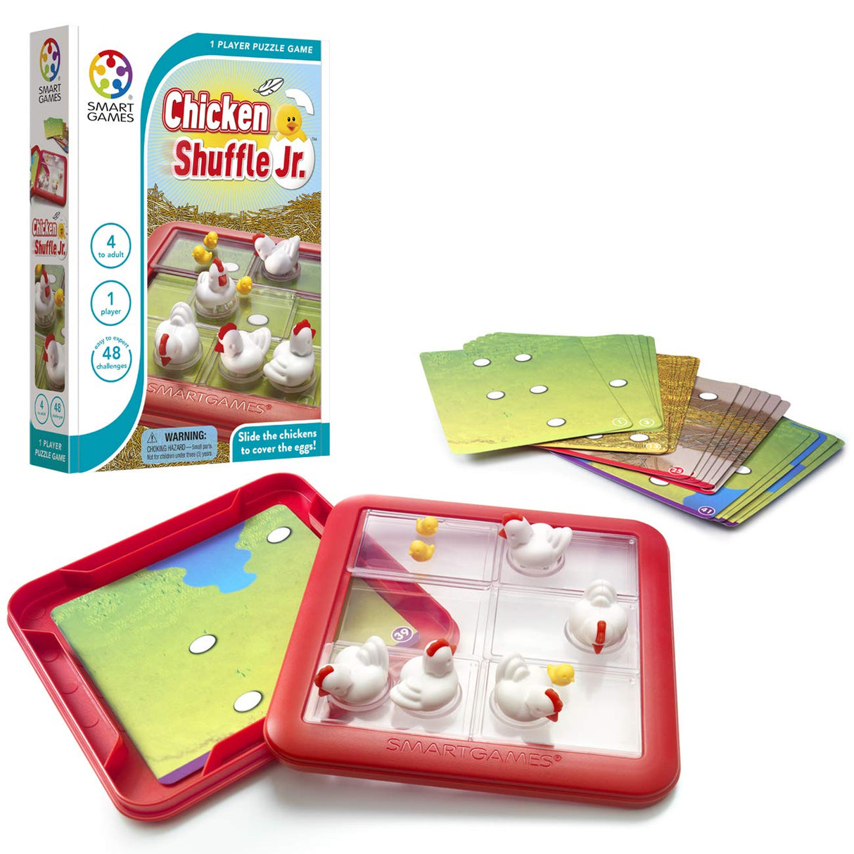 Chicken Shuffle Jr. Travel Game 60 Challenges Ages 4+