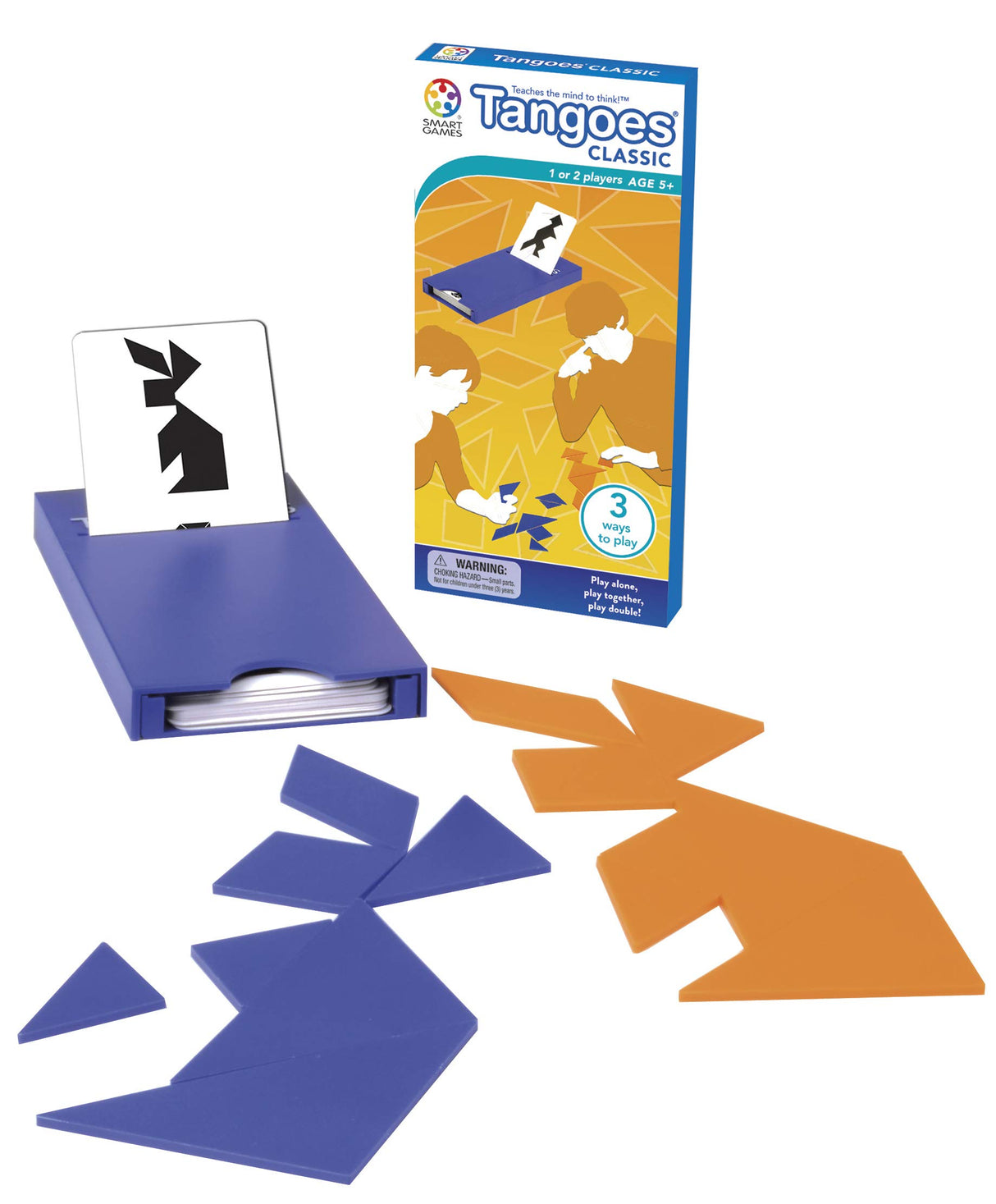 Tangoes Classic Tangram Travel Game with 54 Challenges that Includes Case for Ages 7+