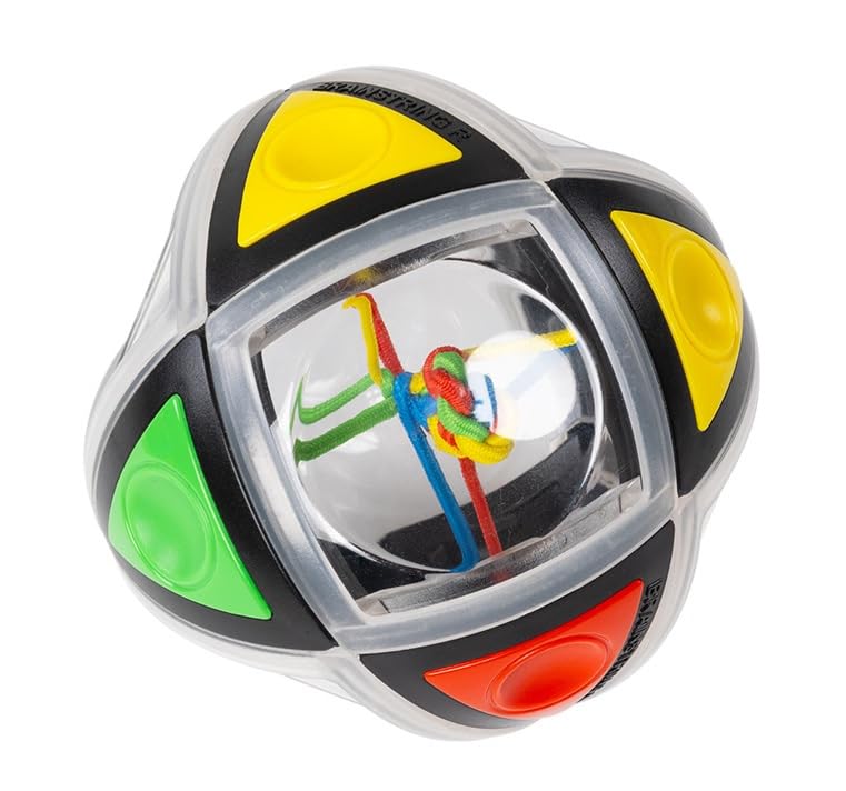 Brainstring R from Recent Toys - The Original String Brainteaser Puzzle Game with a Twist - a 360 Degree Rotating Ball - Travel-Friendly Fun for Ages 9+