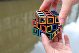 Meffert's Hollow Cube - The Original 3x3 Transparent Cube Brainteaser Puzzle from Recent Toys - Travel Friendly Fun for Ages 9+